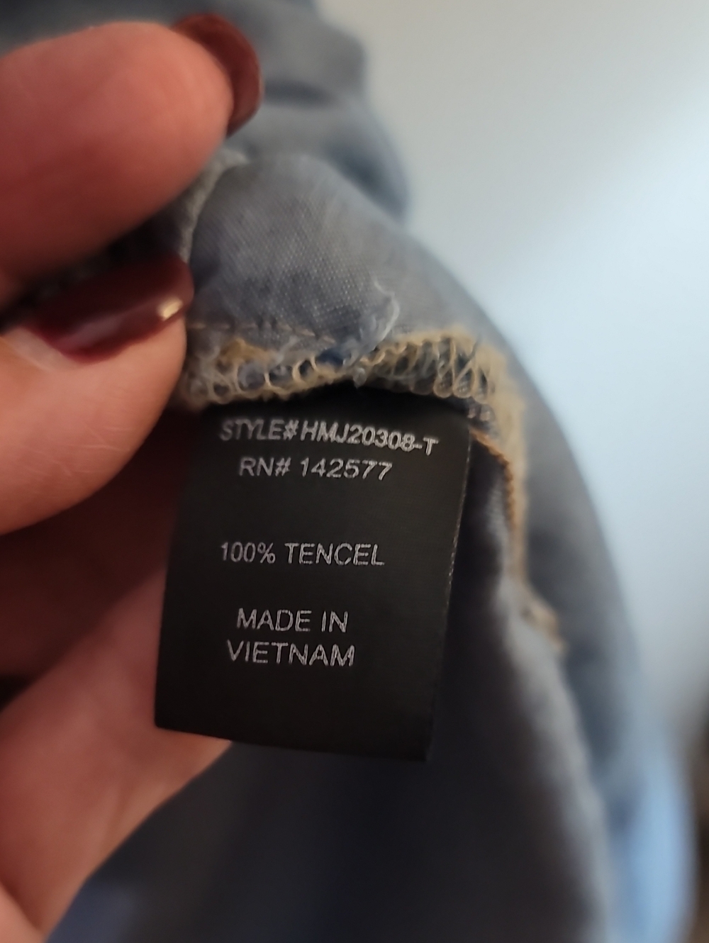 Denim Color Long Duster - Picture 9 of 11